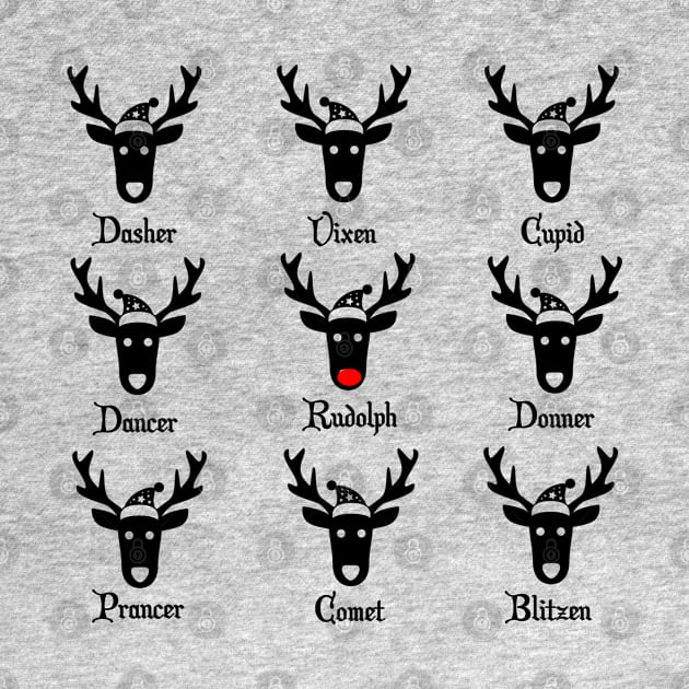 Santa's Reindeer by KayBee Gift Shop